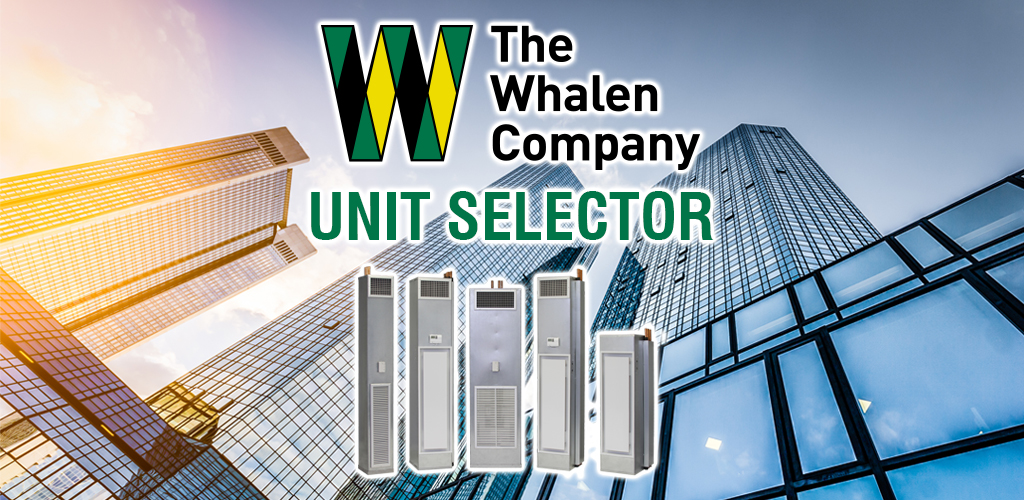 whalen fan coil heat pump unit selector feature graphic
